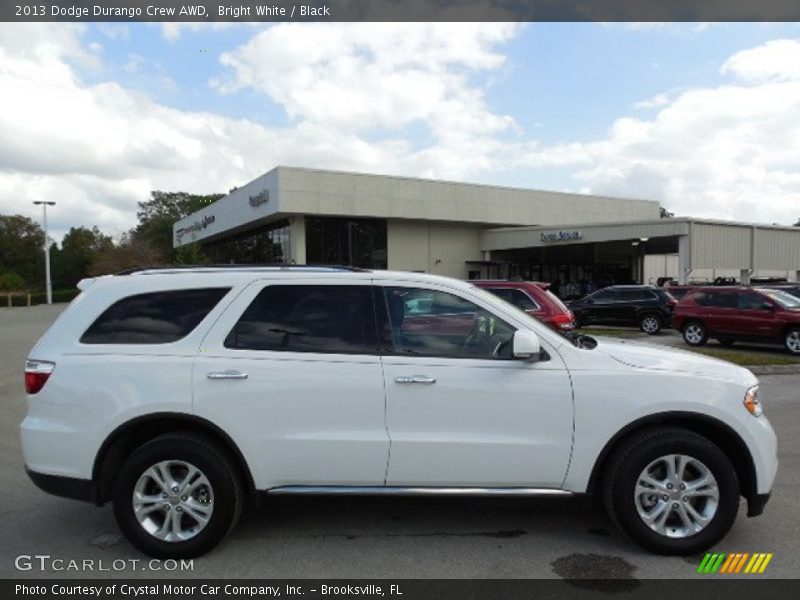 Bright White / Black 2013 Dodge Durango Crew AWD