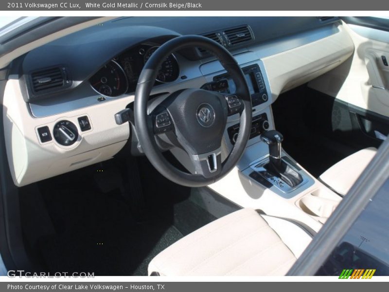 White Gold Metallic / Cornsilk Beige/Black 2011 Volkswagen CC Lux