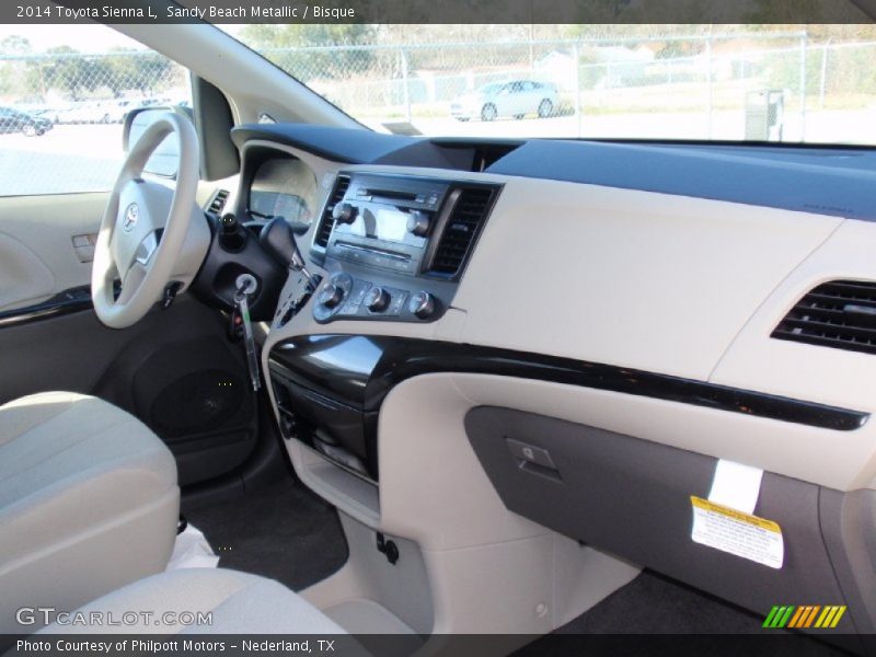 Sandy Beach Metallic / Bisque 2014 Toyota Sienna L