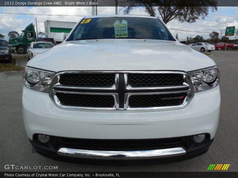 Bright White / Black 2013 Dodge Durango Crew AWD