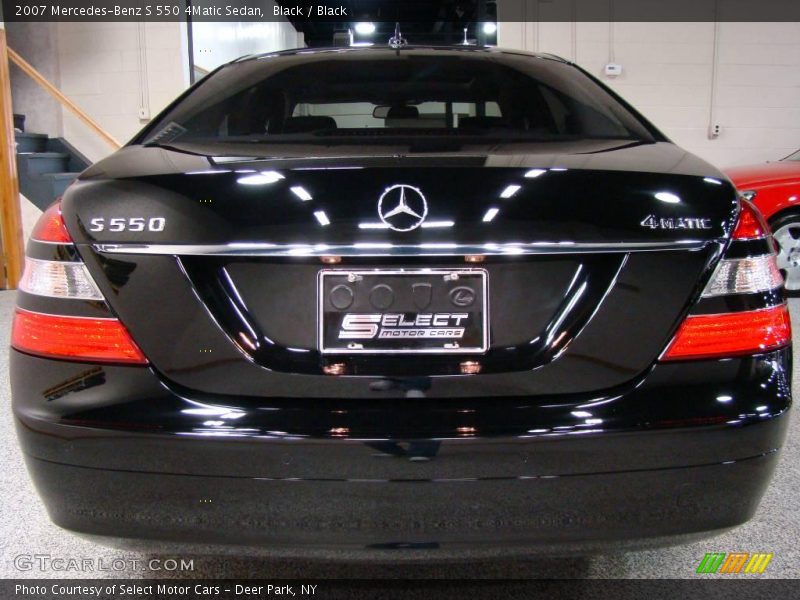 Black / Black 2007 Mercedes-Benz S 550 4Matic Sedan
