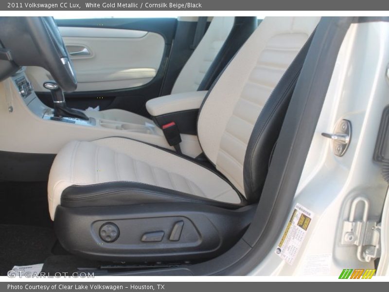White Gold Metallic / Cornsilk Beige/Black 2011 Volkswagen CC Lux