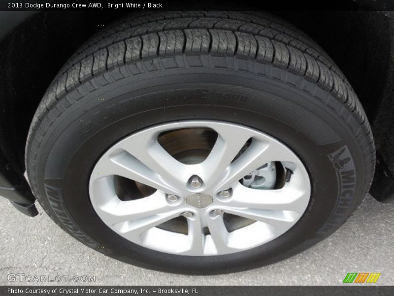 Bright White / Black 2013 Dodge Durango Crew AWD