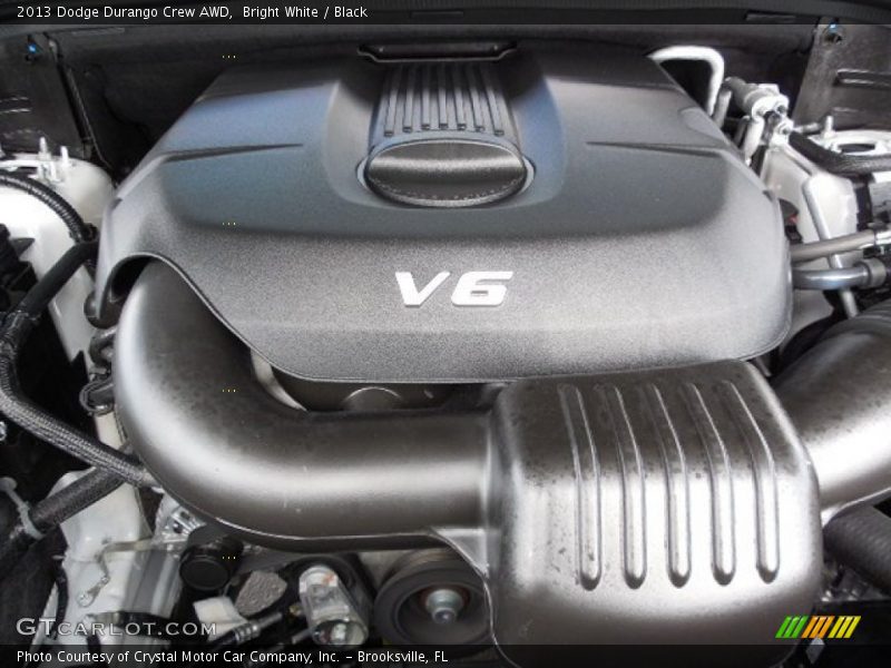 Bright White / Black 2013 Dodge Durango Crew AWD