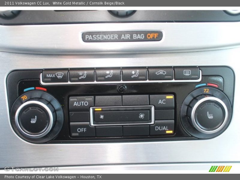 White Gold Metallic / Cornsilk Beige/Black 2011 Volkswagen CC Lux