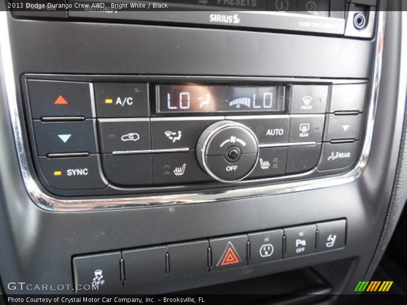 Bright White / Black 2013 Dodge Durango Crew AWD
