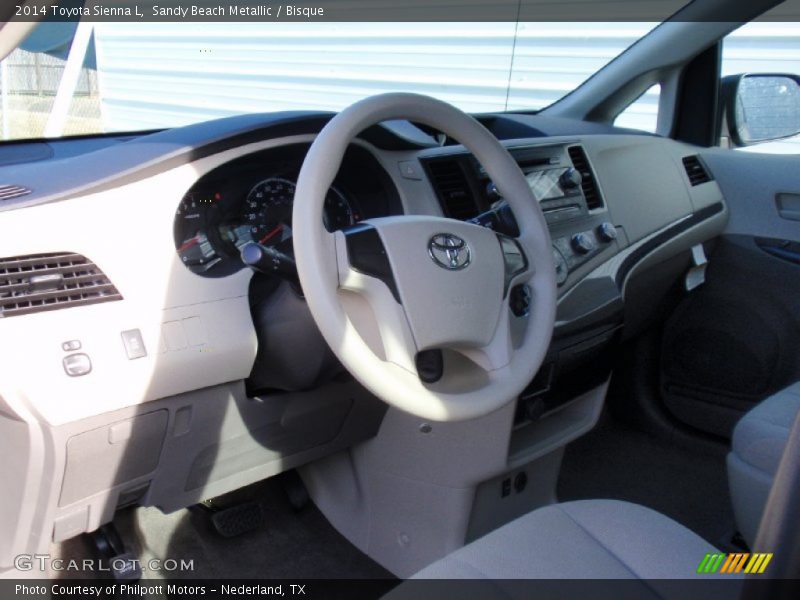 Sandy Beach Metallic / Bisque 2014 Toyota Sienna L