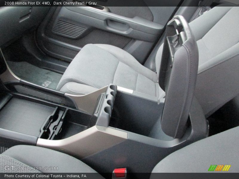 Dark Cherry Pearl / Gray 2008 Honda Pilot EX 4WD