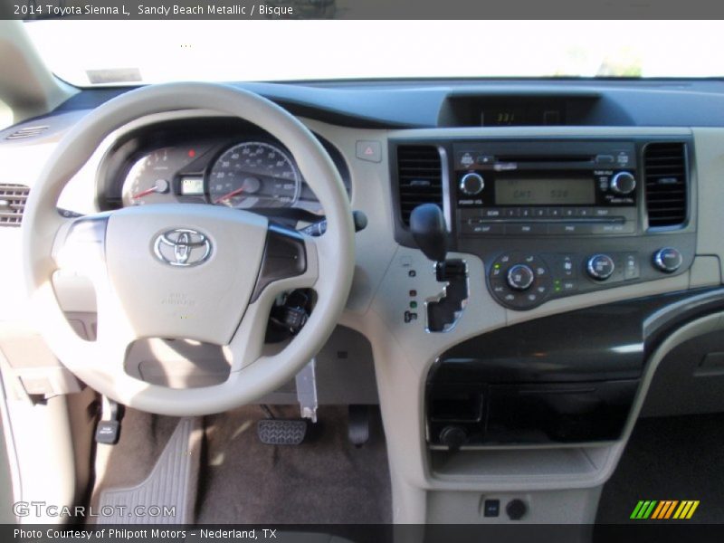 Sandy Beach Metallic / Bisque 2014 Toyota Sienna L