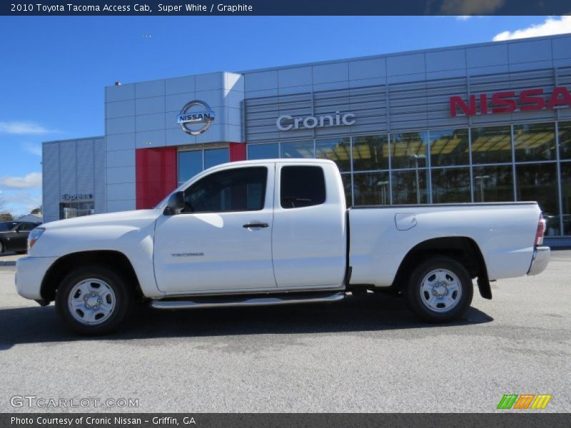 Super White / Graphite 2010 Toyota Tacoma Access Cab