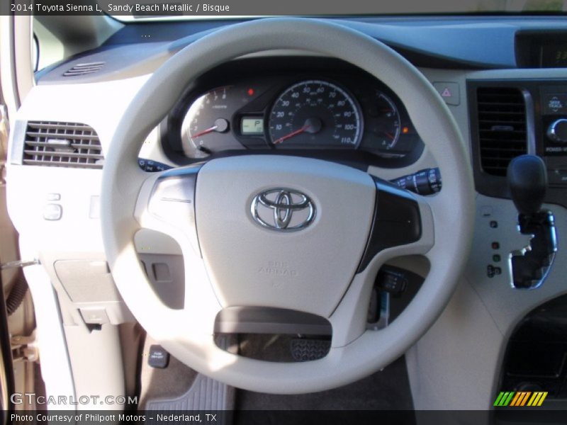 Sandy Beach Metallic / Bisque 2014 Toyota Sienna L