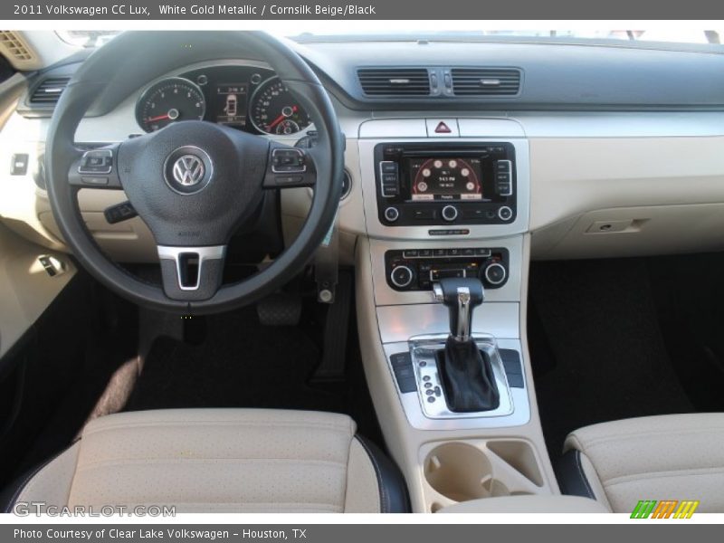 White Gold Metallic / Cornsilk Beige/Black 2011 Volkswagen CC Lux