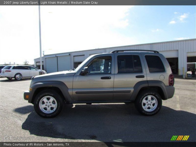 Light Khaki Metallic / Medium Slate Gray 2007 Jeep Liberty Sport
