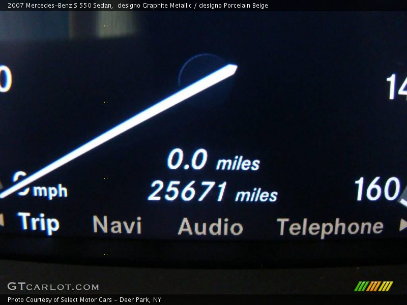 designo Graphite Metallic / designo Porcelain Beige 2007 Mercedes-Benz S 550 Sedan
