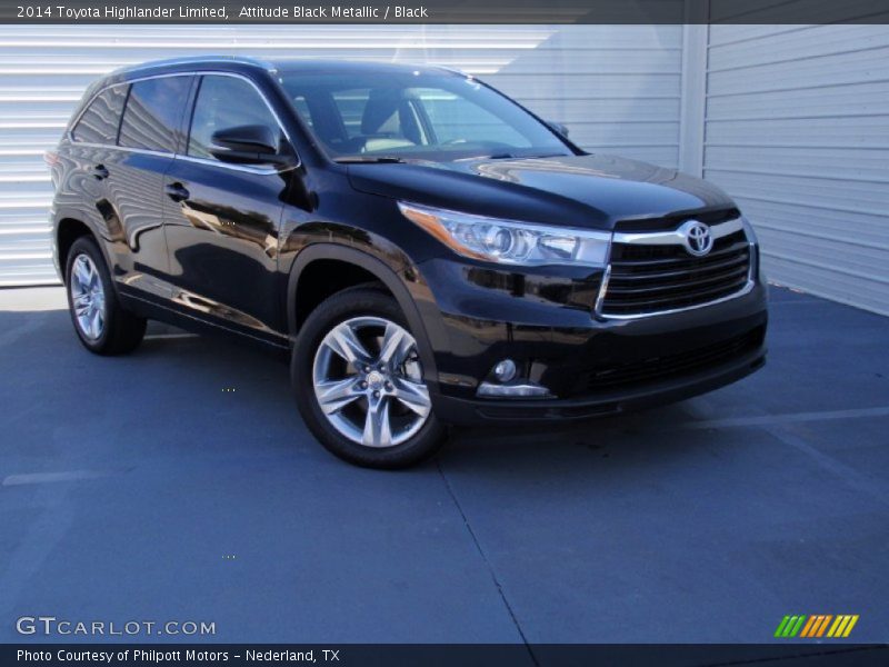 Attitude Black Metallic / Black 2014 Toyota Highlander Limited