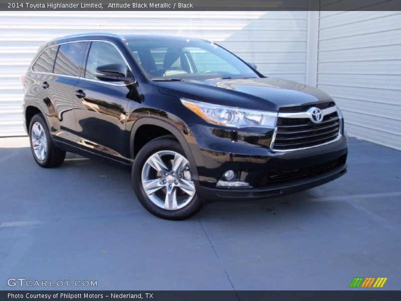 Attitude Black Metallic / Black 2014 Toyota Highlander Limited