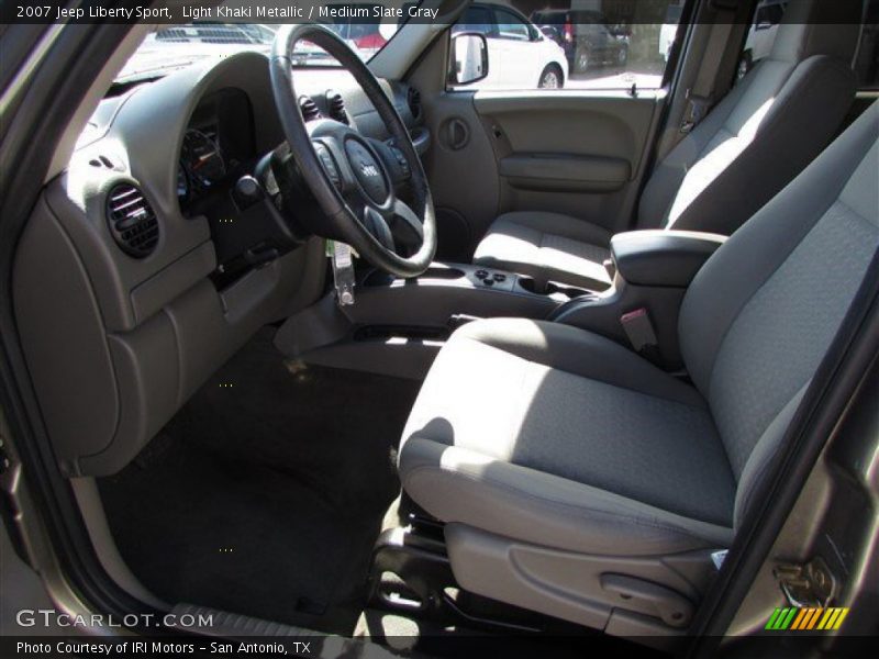 Light Khaki Metallic / Medium Slate Gray 2007 Jeep Liberty Sport