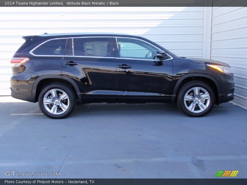 Attitude Black Metallic / Black 2014 Toyota Highlander Limited