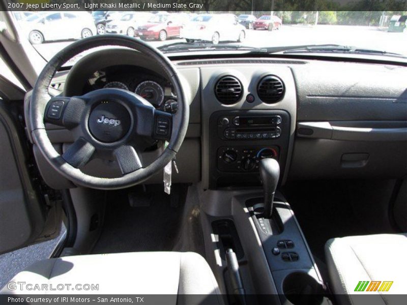 Light Khaki Metallic / Medium Slate Gray 2007 Jeep Liberty Sport