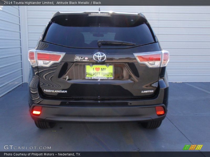 Attitude Black Metallic / Black 2014 Toyota Highlander Limited