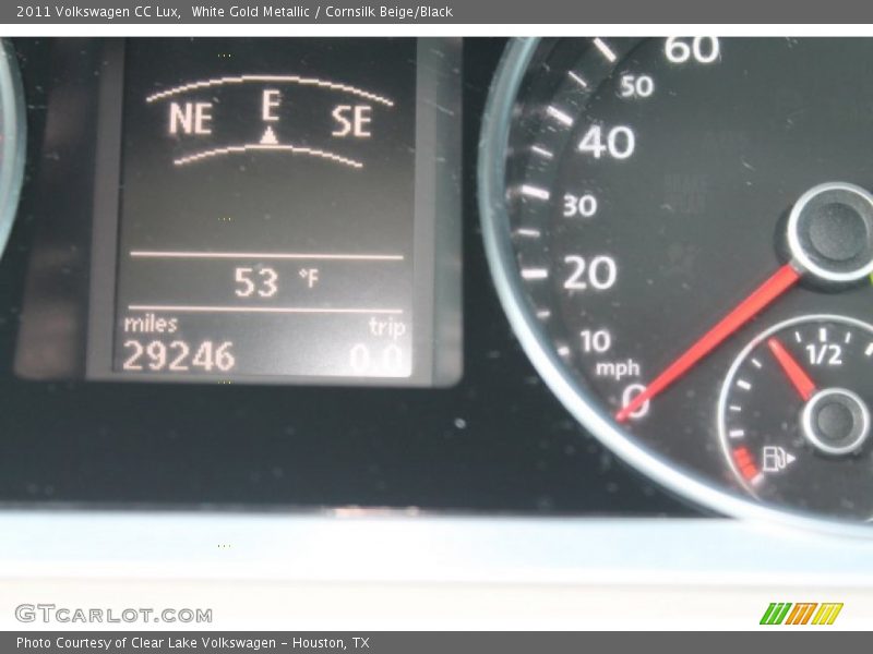 White Gold Metallic / Cornsilk Beige/Black 2011 Volkswagen CC Lux