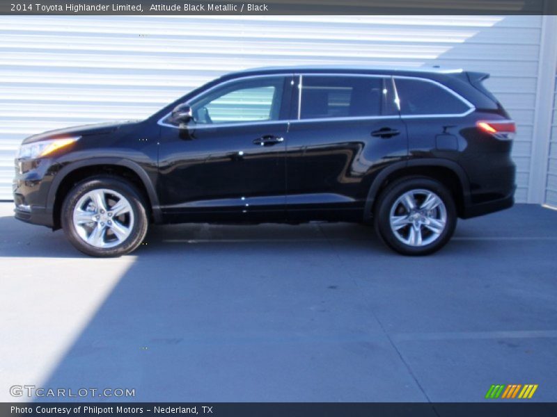Attitude Black Metallic / Black 2014 Toyota Highlander Limited