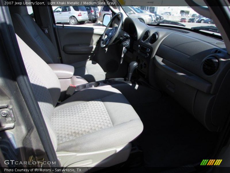 Light Khaki Metallic / Medium Slate Gray 2007 Jeep Liberty Sport