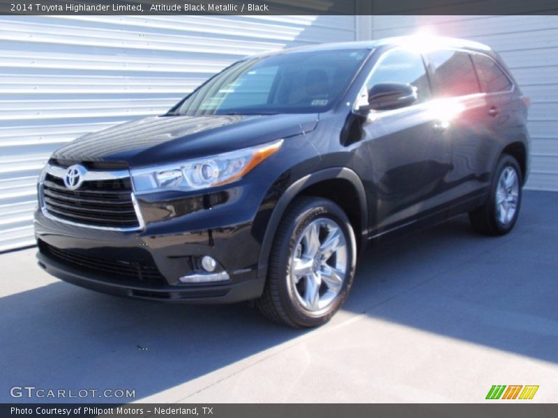 Attitude Black Metallic / Black 2014 Toyota Highlander Limited