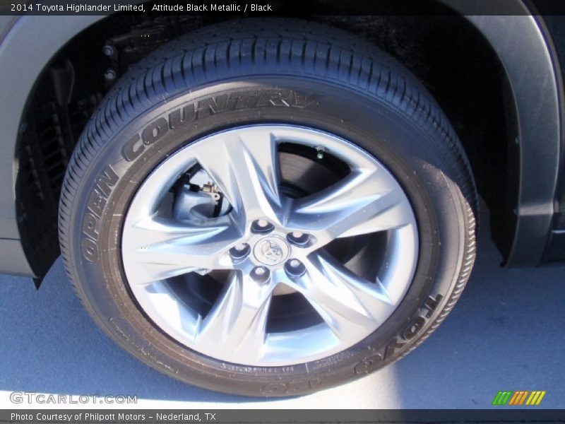 Attitude Black Metallic / Black 2014 Toyota Highlander Limited