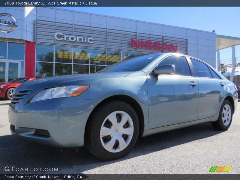 Aloe Green Metallic / Bisque 2009 Toyota Camry LE