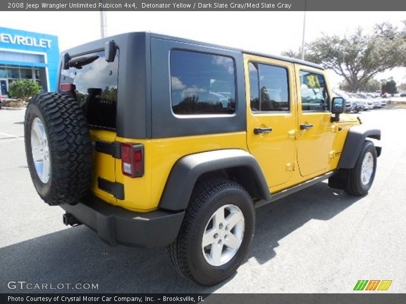 Detonator Yellow / Dark Slate Gray/Med Slate Gray 2008 Jeep Wrangler Unlimited Rubicon 4x4