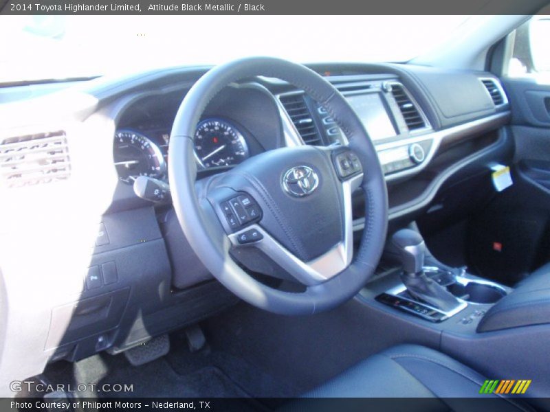 Attitude Black Metallic / Black 2014 Toyota Highlander Limited