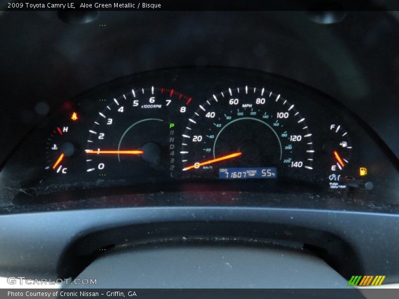 Aloe Green Metallic / Bisque 2009 Toyota Camry LE