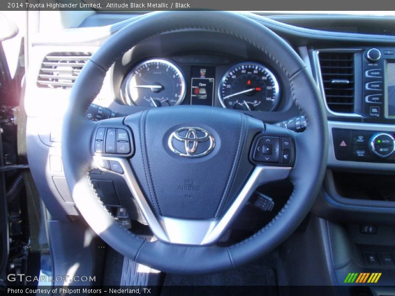 Attitude Black Metallic / Black 2014 Toyota Highlander Limited