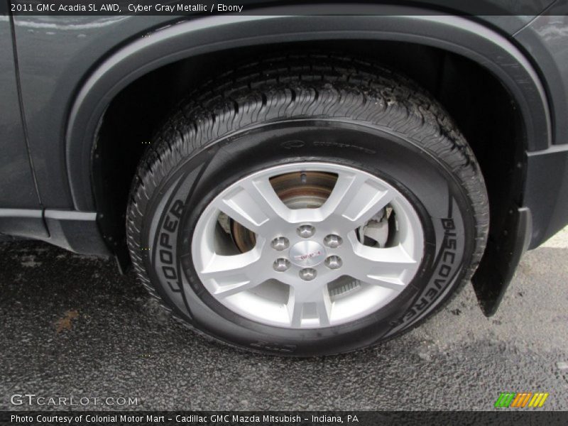 Cyber Gray Metallic / Ebony 2011 GMC Acadia SL AWD