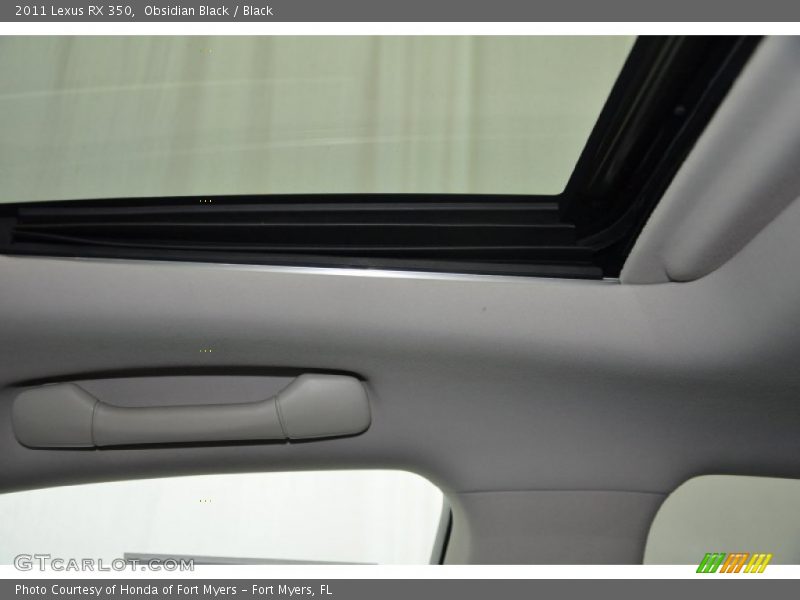 Obsidian Black / Black 2011 Lexus RX 350
