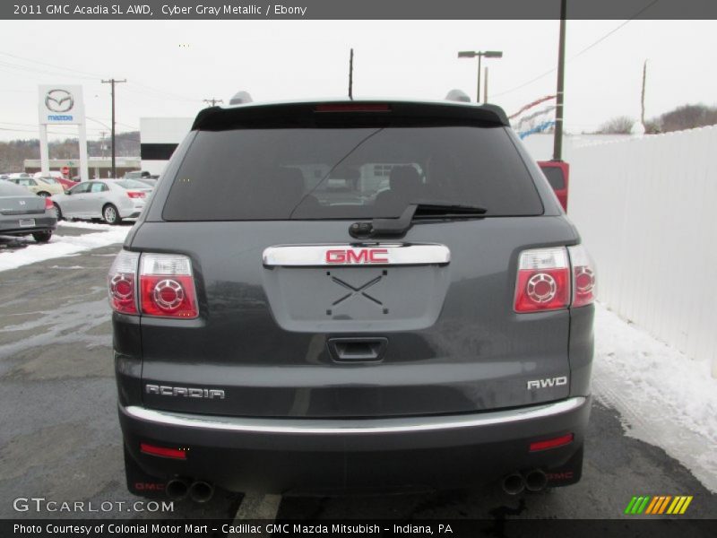 Cyber Gray Metallic / Ebony 2011 GMC Acadia SL AWD
