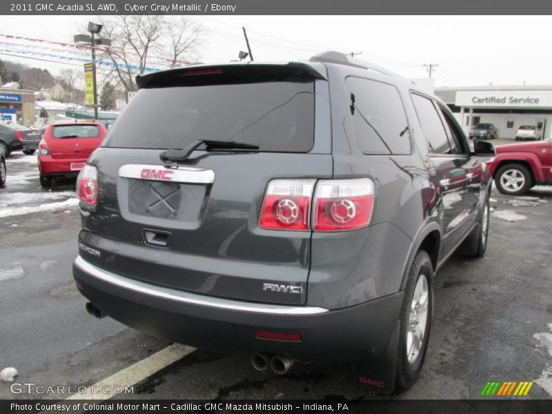 Cyber Gray Metallic / Ebony 2011 GMC Acadia SL AWD