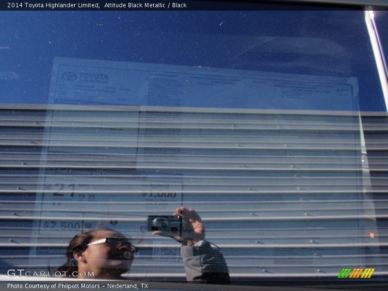 Attitude Black Metallic / Black 2014 Toyota Highlander Limited