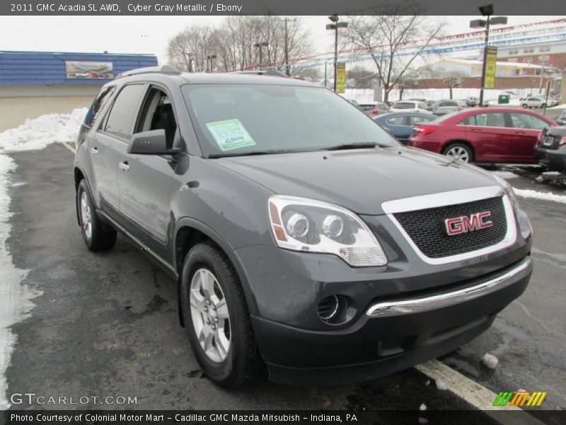 Cyber Gray Metallic / Ebony 2011 GMC Acadia SL AWD