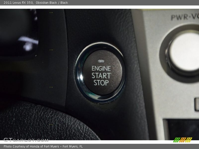 Obsidian Black / Black 2011 Lexus RX 350