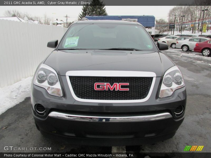 Cyber Gray Metallic / Ebony 2011 GMC Acadia SL AWD