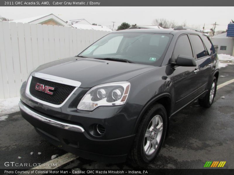 Cyber Gray Metallic / Ebony 2011 GMC Acadia SL AWD