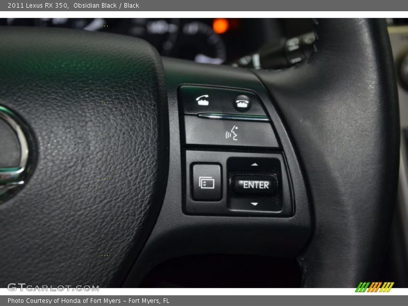 Obsidian Black / Black 2011 Lexus RX 350