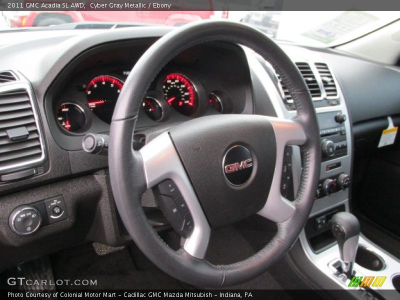 Cyber Gray Metallic / Ebony 2011 GMC Acadia SL AWD