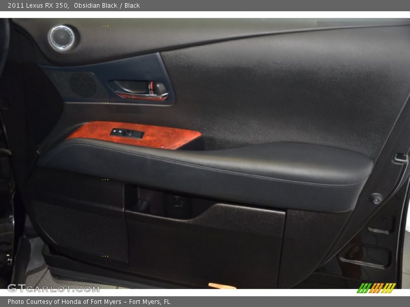 Obsidian Black / Black 2011 Lexus RX 350
