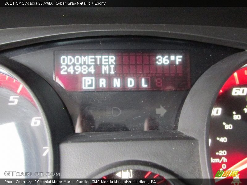 Cyber Gray Metallic / Ebony 2011 GMC Acadia SL AWD