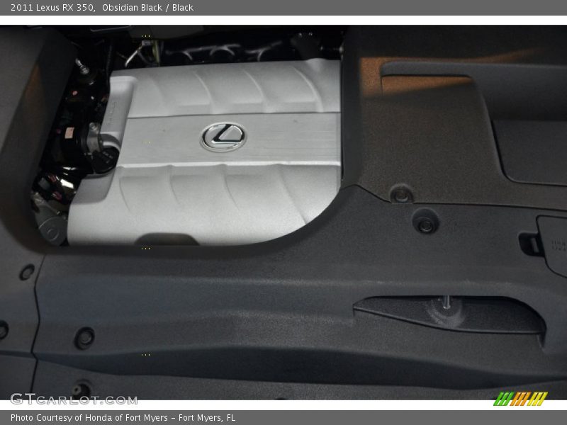 Obsidian Black / Black 2011 Lexus RX 350
