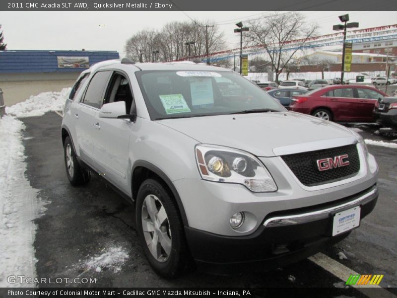 Quicksilver Metallic / Ebony 2011 GMC Acadia SLT AWD
