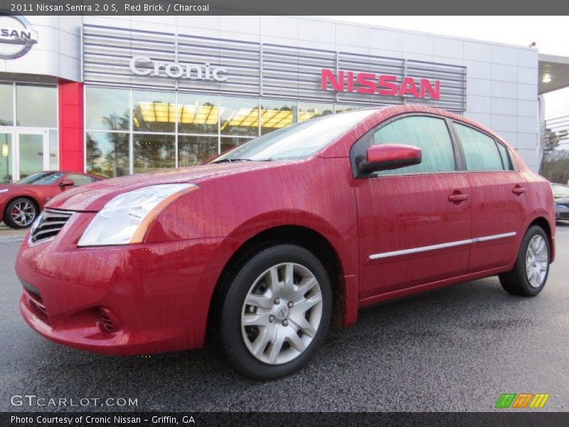 Red Brick / Charcoal 2011 Nissan Sentra 2.0 S